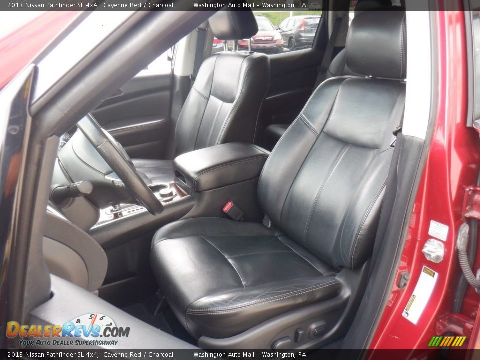 2013 Nissan Pathfinder SL 4x4 Cayenne Red / Charcoal Photo #12