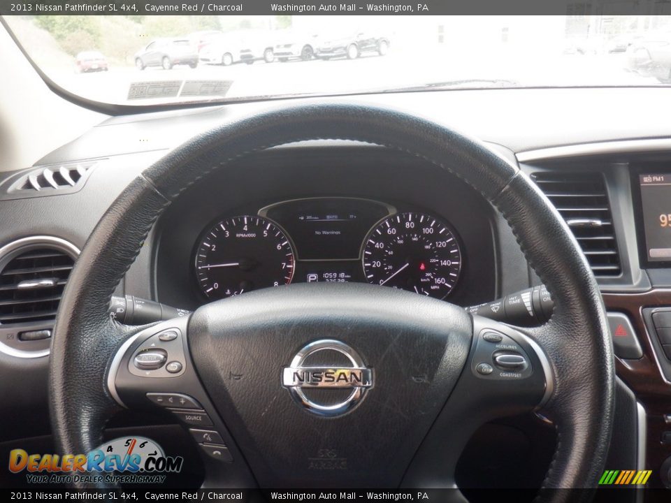 2013 Nissan Pathfinder SL 4x4 Cayenne Red / Charcoal Photo #25