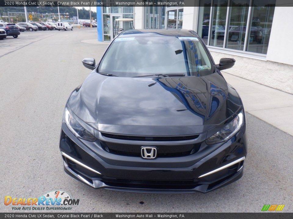 2020 Honda Civic LX Sedan Crystal Black Pearl / Black Photo #2