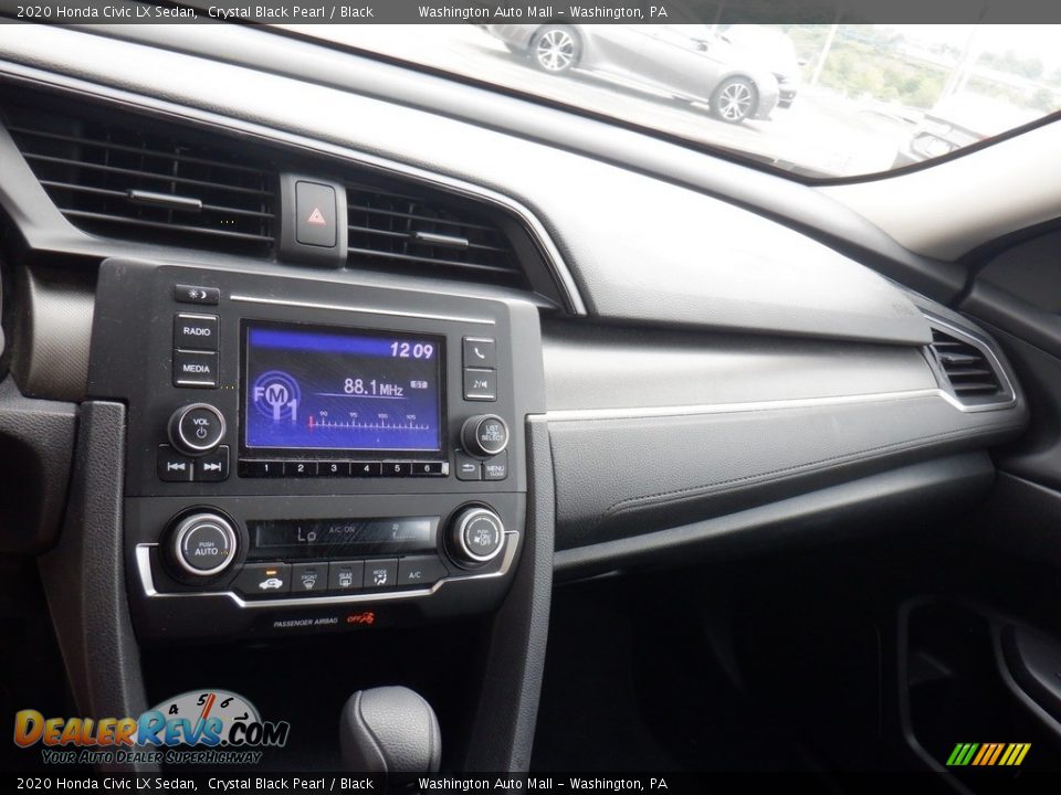 2020 Honda Civic LX Sedan Crystal Black Pearl / Black Photo #10