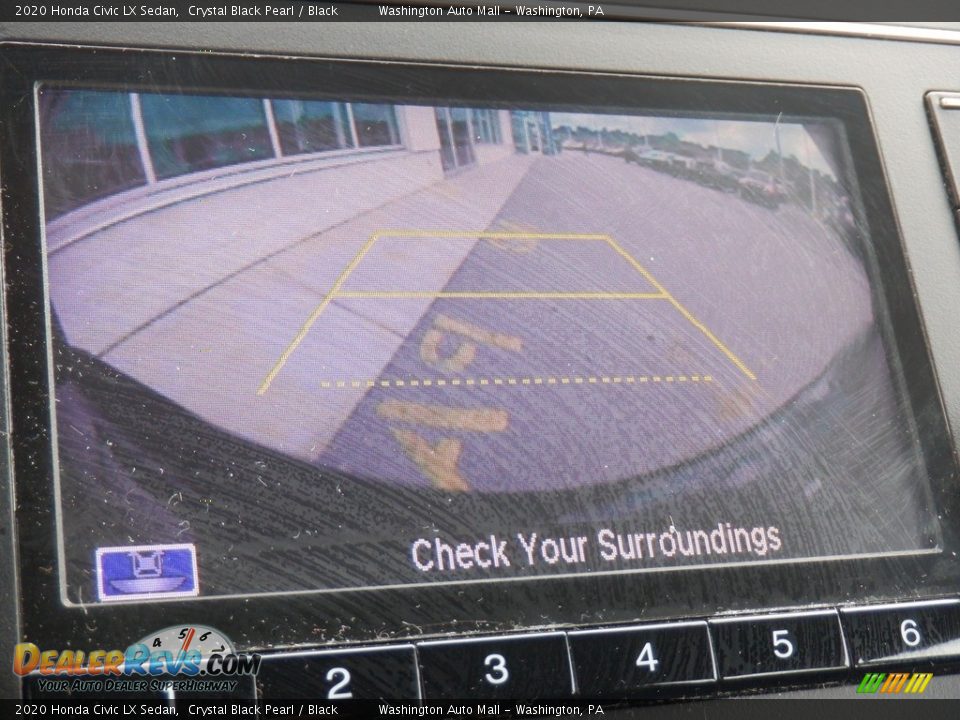 2020 Honda Civic LX Sedan Crystal Black Pearl / Black Photo #11