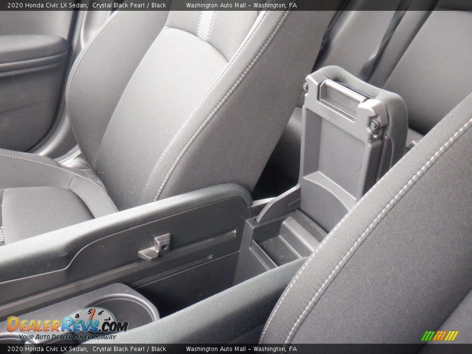 2020 Honda Civic LX Sedan Crystal Black Pearl / Black Photo #18