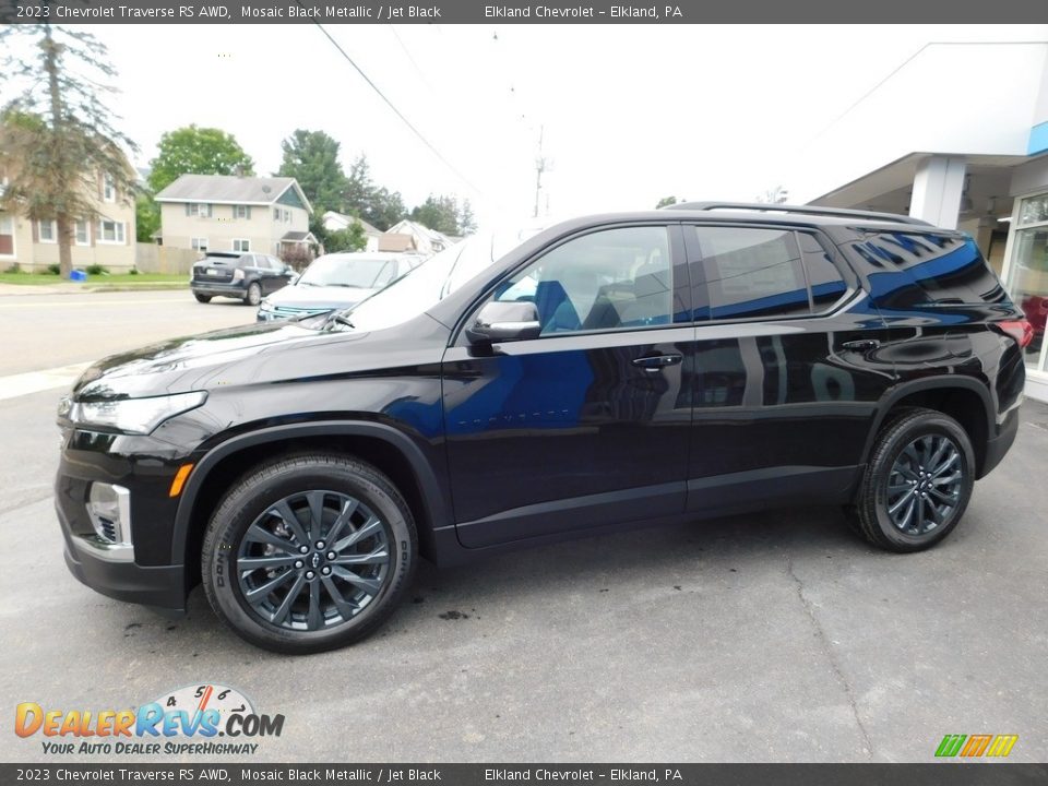 2023 Chevrolet Traverse RS AWD Mosaic Black Metallic / Jet Black Photo #1