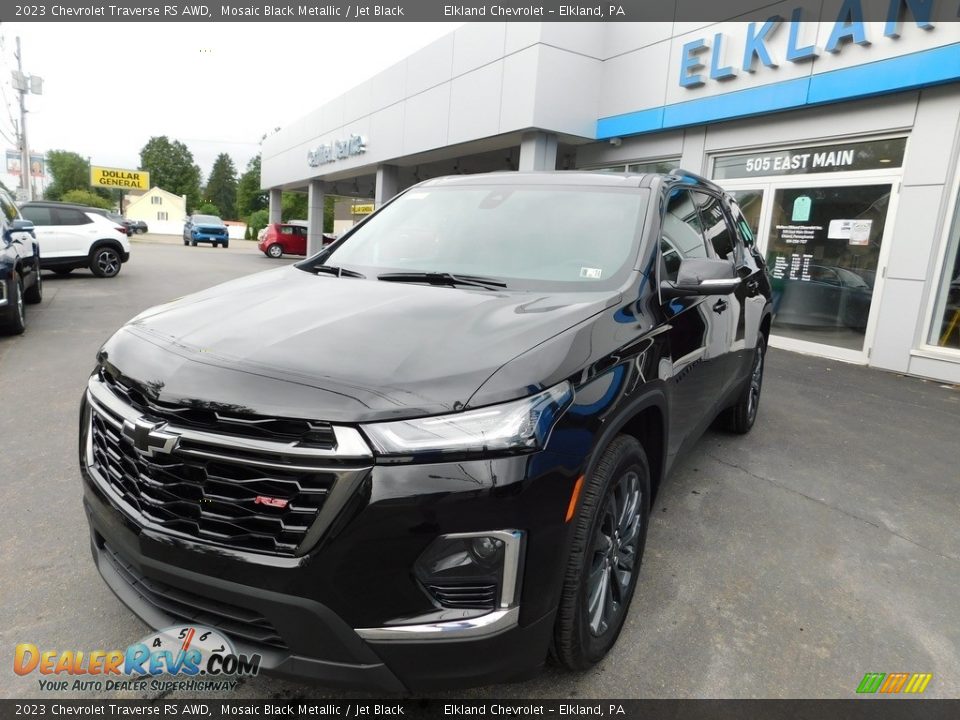 2023 Chevrolet Traverse RS AWD Mosaic Black Metallic / Jet Black Photo #3