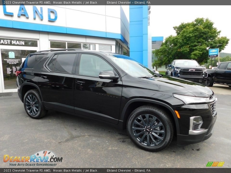 2023 Chevrolet Traverse RS AWD Mosaic Black Metallic / Jet Black Photo #6