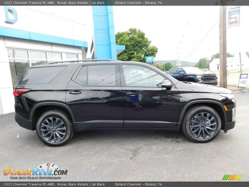 2023 Chevrolet Traverse RS AWD Mosaic Black Metallic / Jet Black Photo #7