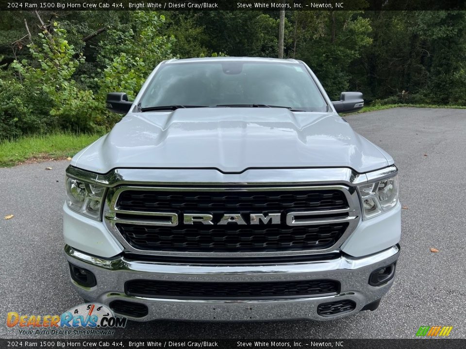 2024 Ram 1500 Big Horn Crew Cab 4x4 Bright White / Diesel Gray/Black Photo #3