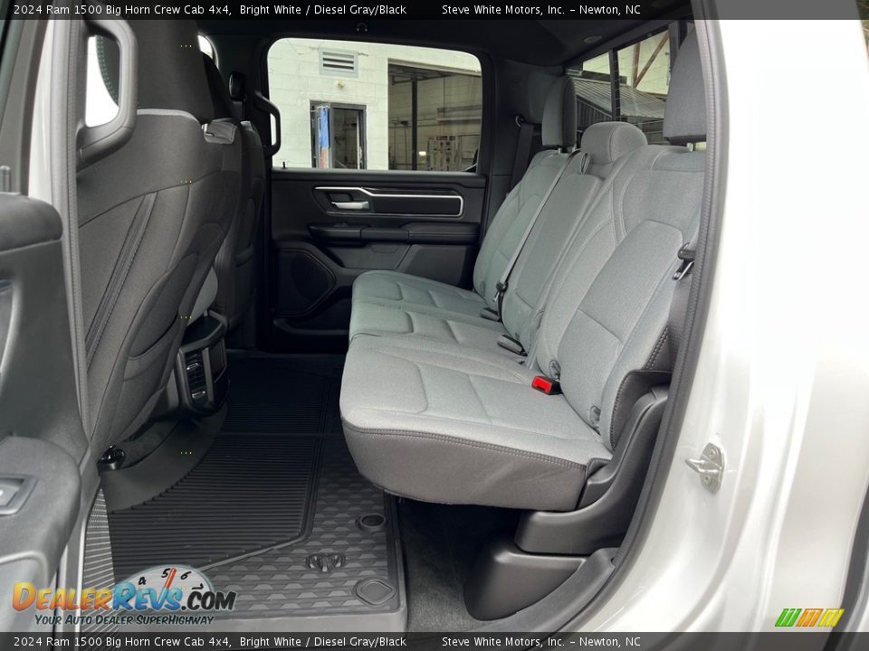 Rear Seat of 2024 Ram 1500 Big Horn Crew Cab 4x4 Photo #15