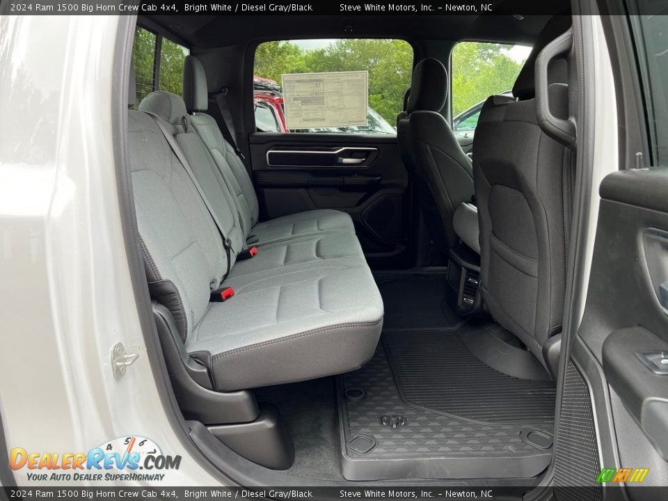 Rear Seat of 2024 Ram 1500 Big Horn Crew Cab 4x4 Photo #17