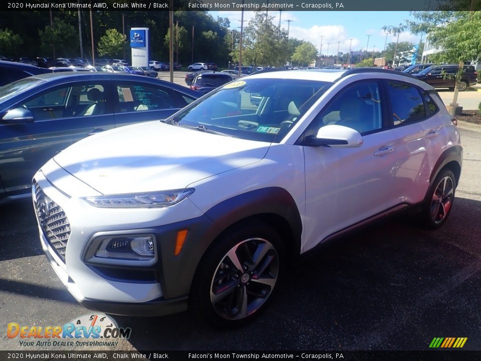 2020 Hyundai Kona Ultimate AWD Chalk White / Black Photo #1