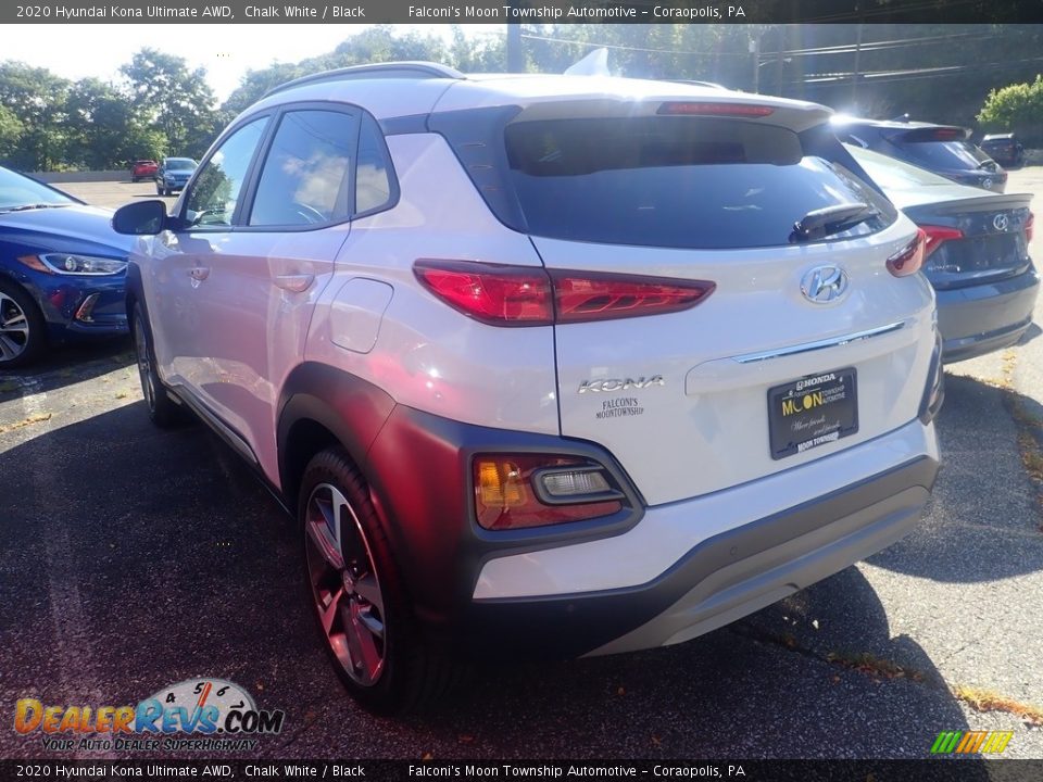 2020 Hyundai Kona Ultimate AWD Chalk White / Black Photo #2