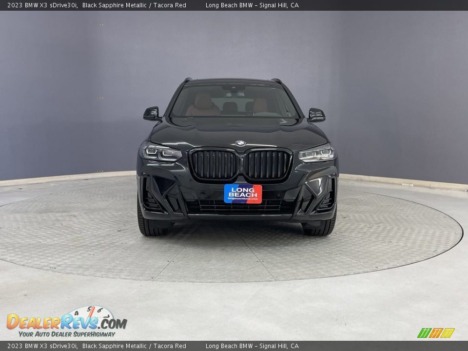 2023 BMW X3 sDrive30i Black Sapphire Metallic / Tacora Red Photo #2