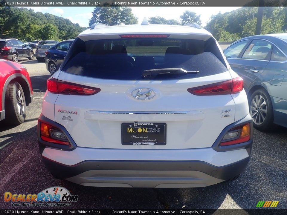 2020 Hyundai Kona Ultimate AWD Chalk White / Black Photo #3