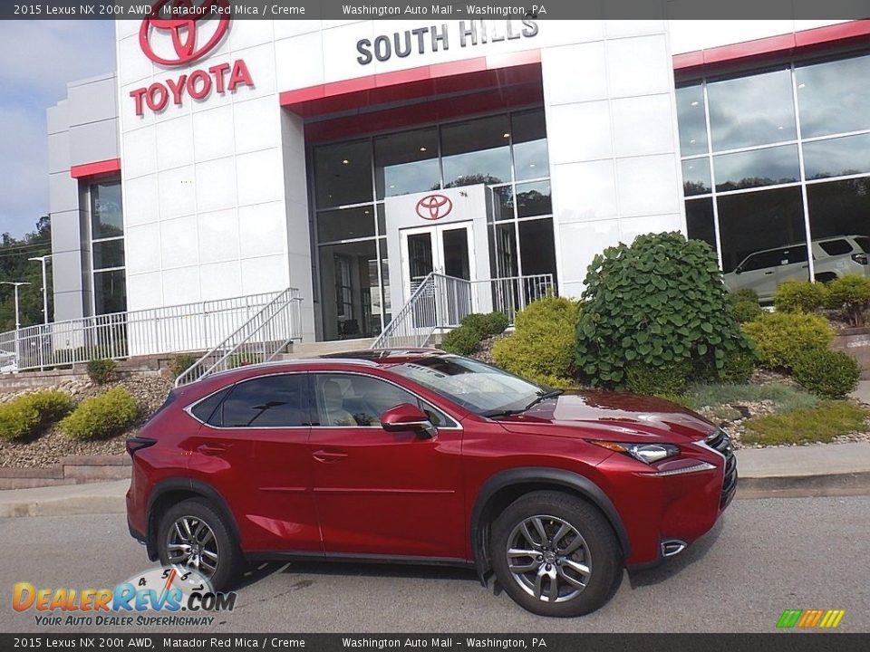 2015 Lexus NX 200t AWD Matador Red Mica / Creme Photo #2