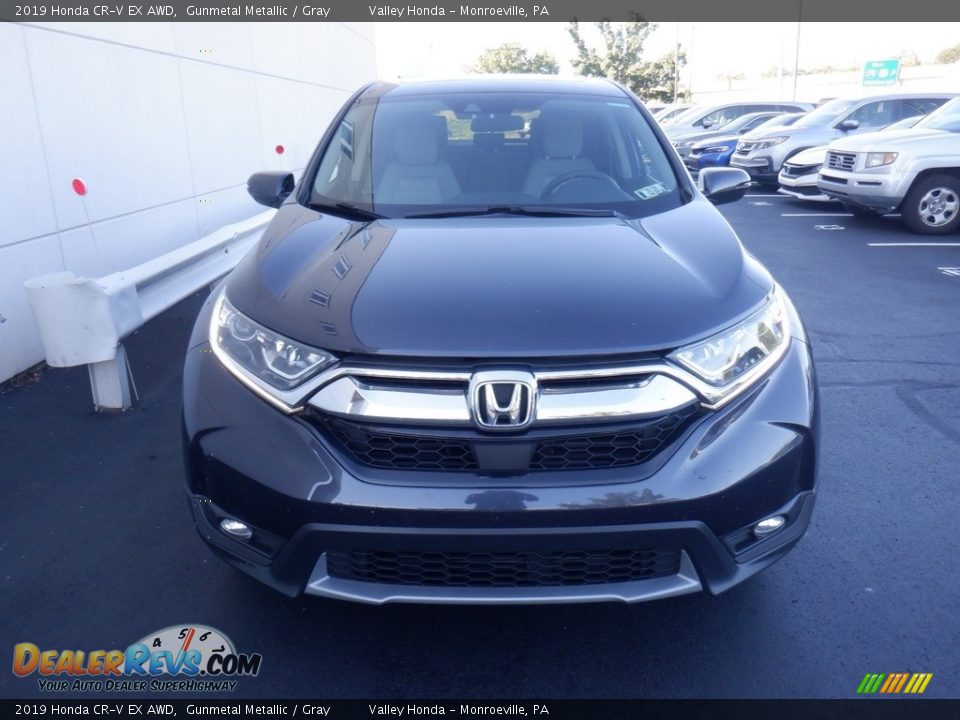 2019 Honda CR-V EX AWD Gunmetal Metallic / Gray Photo #5