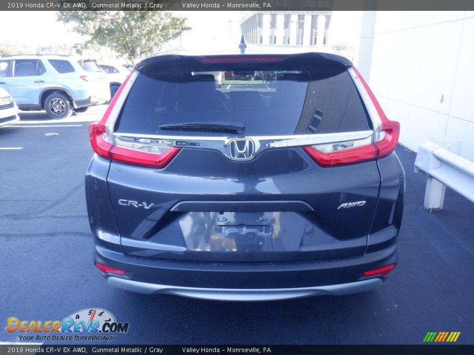 2019 Honda CR-V EX AWD Gunmetal Metallic / Gray Photo #9