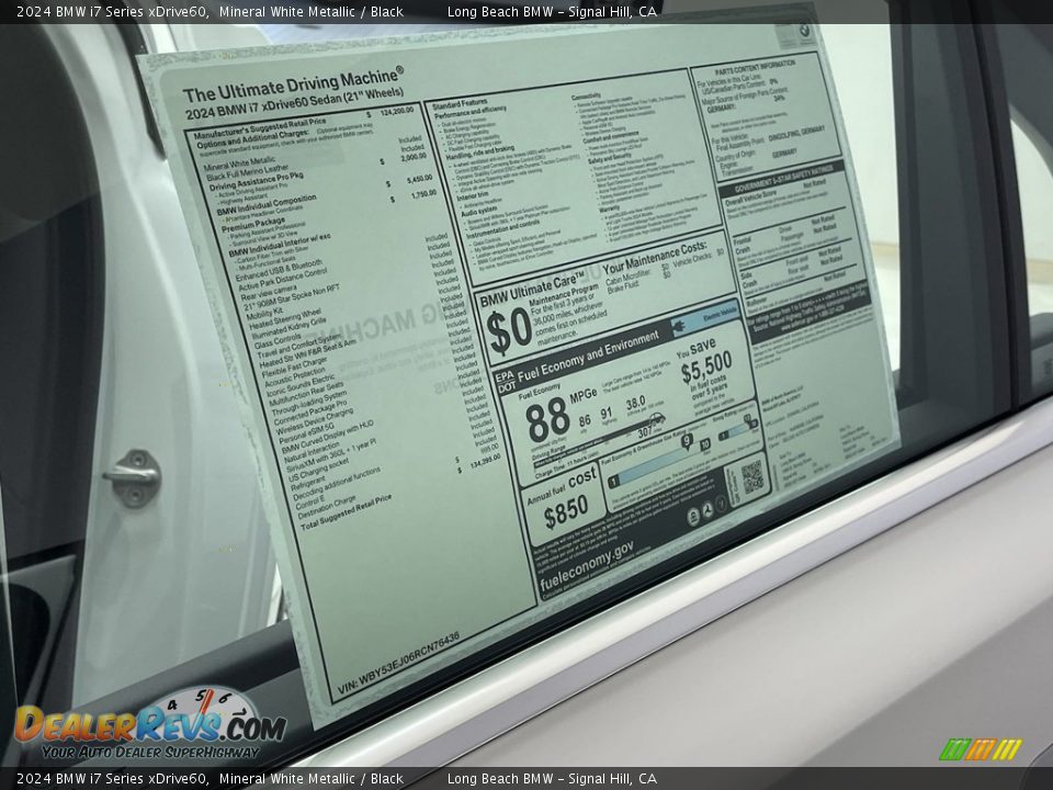 2024 BMW i7 Series xDrive60 Window Sticker Photo #24