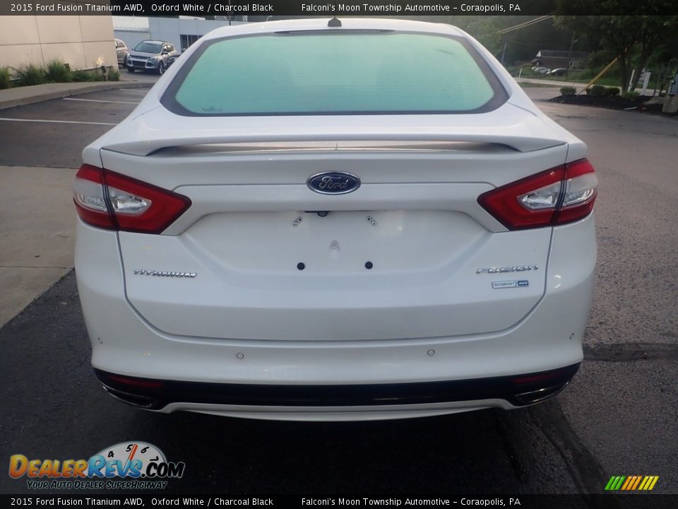 2015 Ford Fusion Titanium AWD Oxford White / Charcoal Black Photo #2