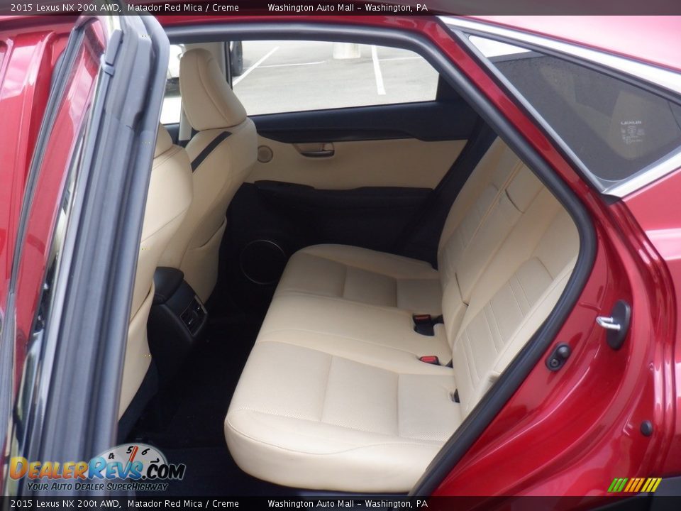Rear Seat of 2015 Lexus NX 200t AWD Photo #31