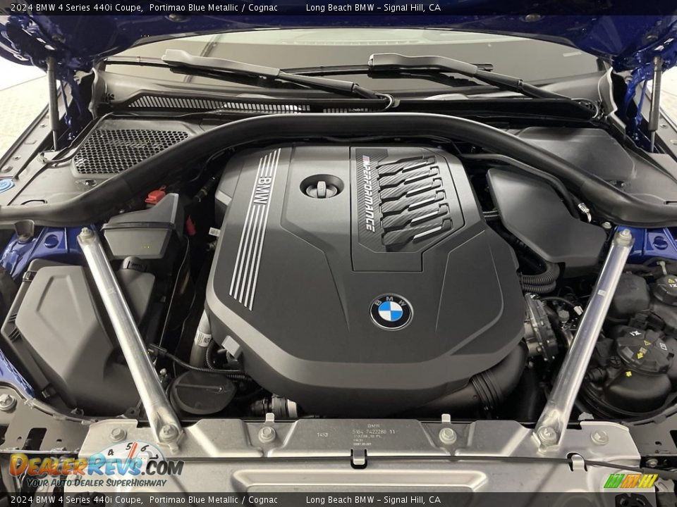 2024 BMW 4 Series 440i Coupe Portimao Blue Metallic / Cognac Photo #9
