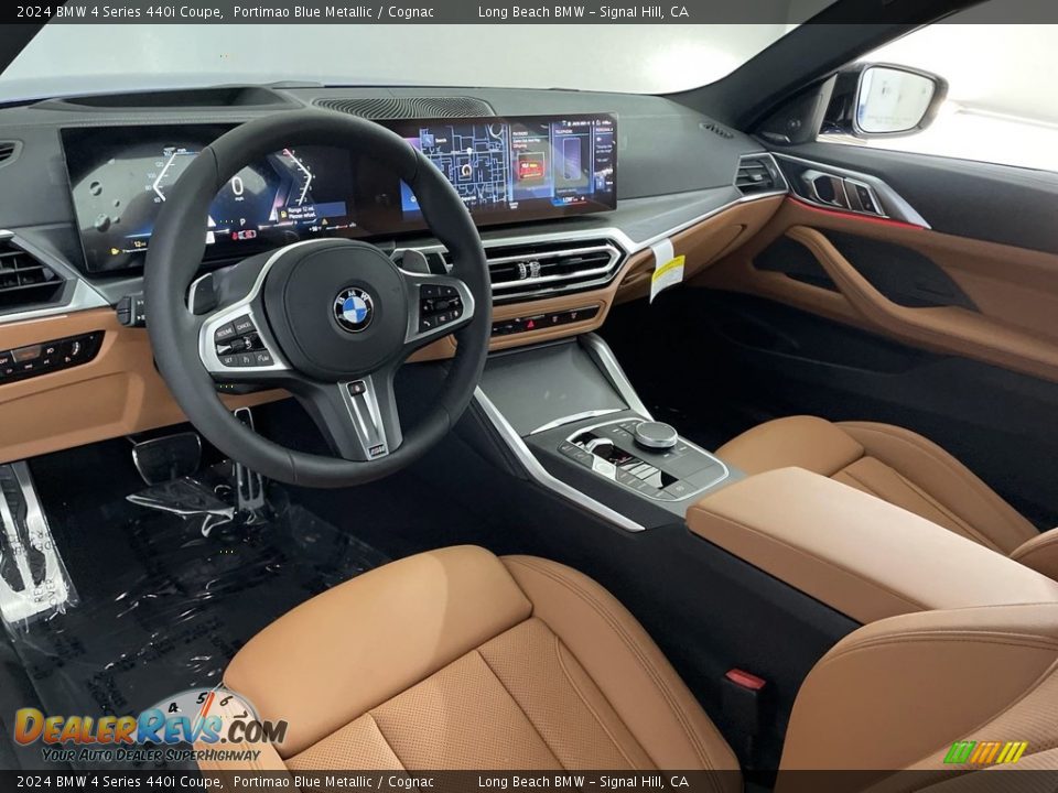 2024 BMW 4 Series 440i Coupe Portimao Blue Metallic / Cognac Photo #12