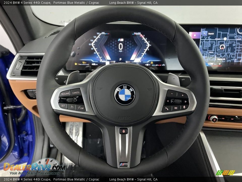 2024 BMW 4 Series 440i Coupe Portimao Blue Metallic / Cognac Photo #14