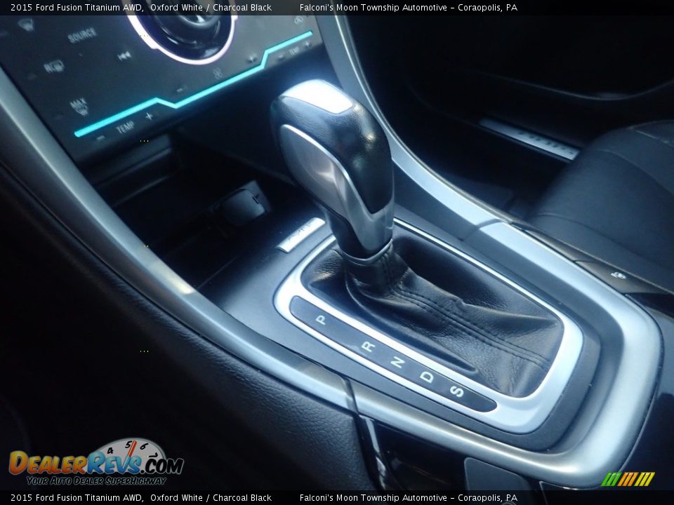 2015 Ford Fusion Titanium AWD Oxford White / Charcoal Black Photo #24