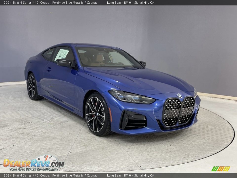 2024 BMW 4 Series 440i Coupe Portimao Blue Metallic / Cognac Photo #27