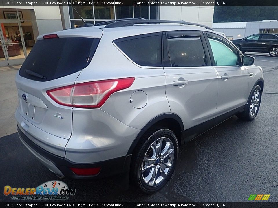 2014 Ford Escape SE 2.0L EcoBoost 4WD Ingot Silver / Charcoal Black Photo #2