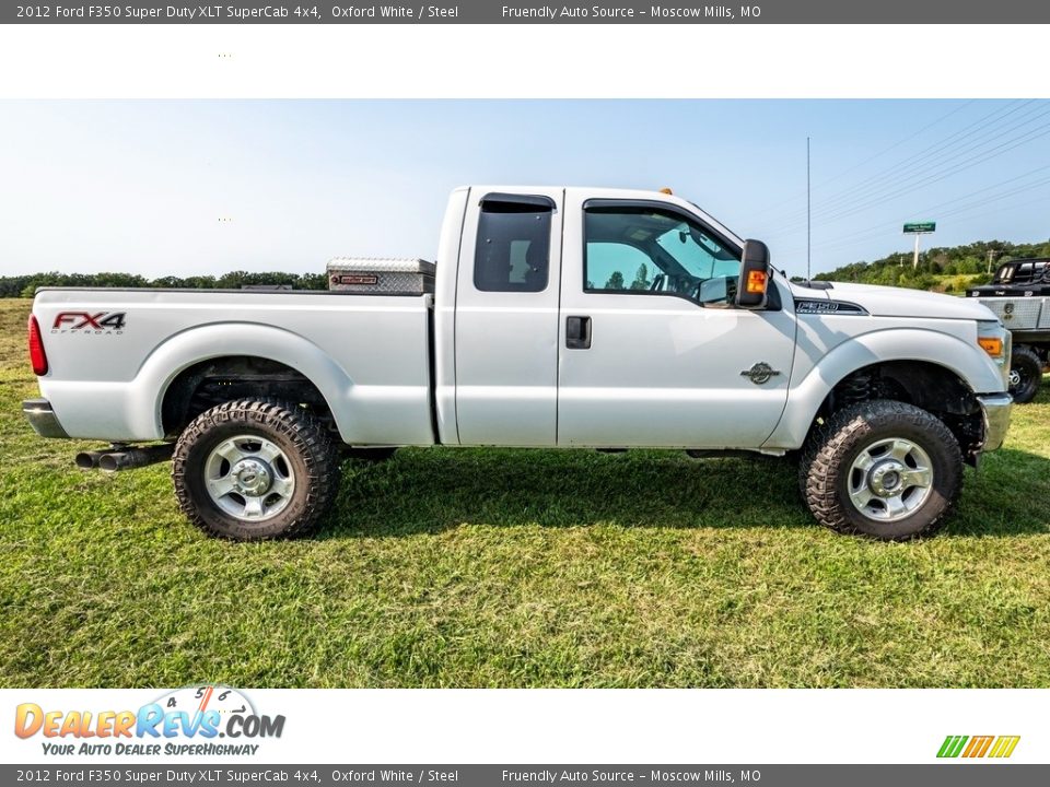 2012 Ford F350 Super Duty XLT SuperCab 4x4 Oxford White / Steel Photo #3