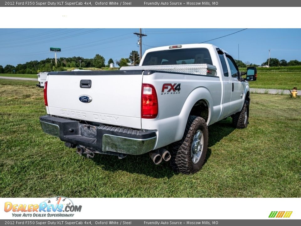 2012 Ford F350 Super Duty XLT SuperCab 4x4 Oxford White / Steel Photo #4