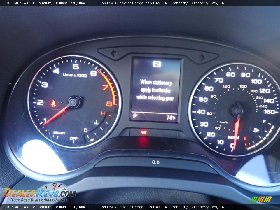 2016 Audi A3 1.8 Premium Gauges Photo #17