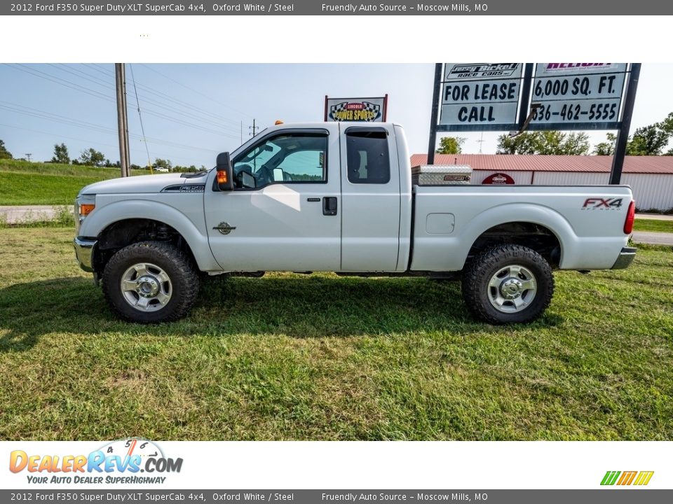 2012 Ford F350 Super Duty XLT SuperCab 4x4 Oxford White / Steel Photo #7