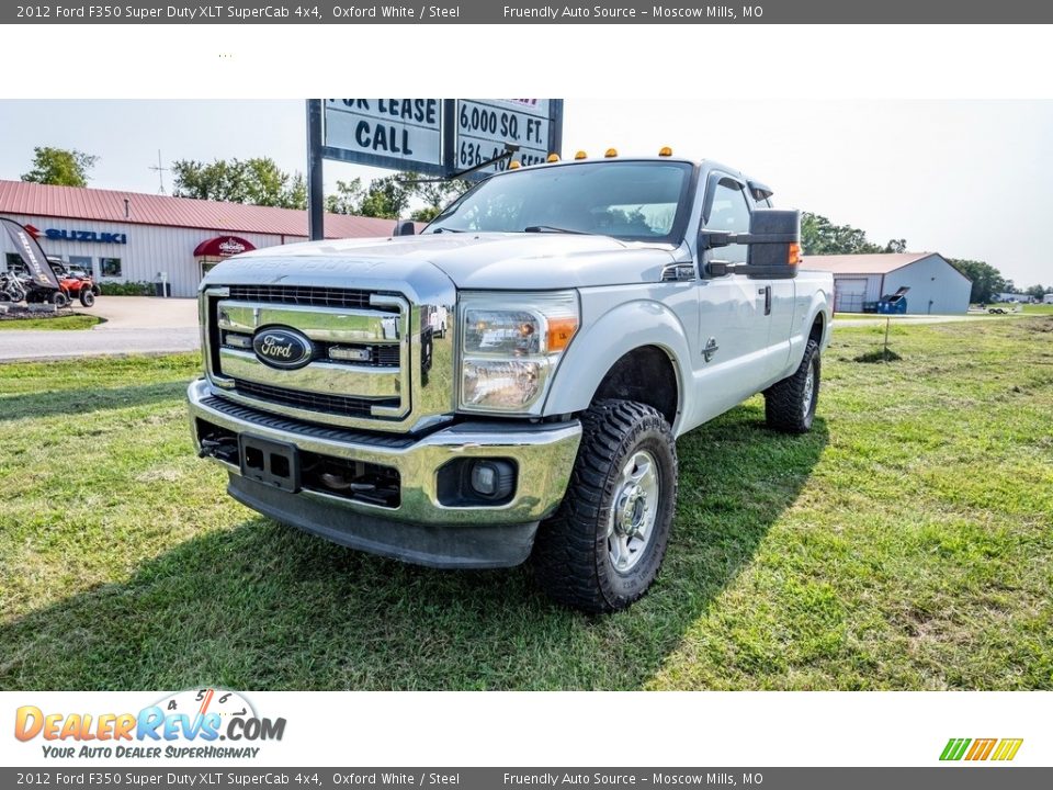 2012 Ford F350 Super Duty XLT SuperCab 4x4 Oxford White / Steel Photo #8