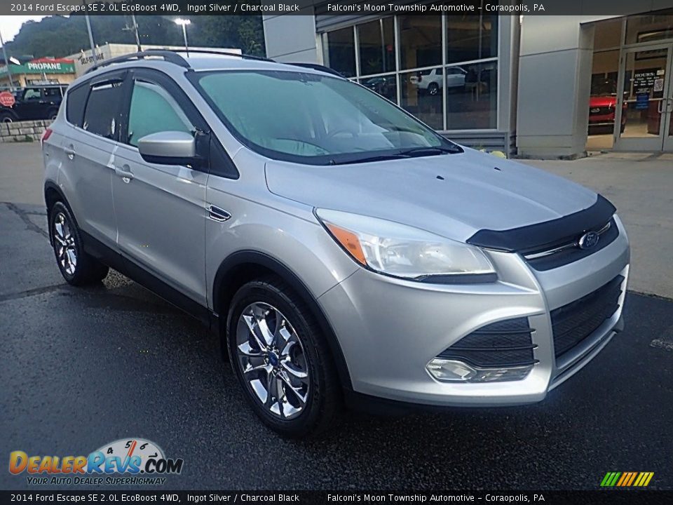 2014 Ford Escape SE 2.0L EcoBoost 4WD Ingot Silver / Charcoal Black Photo #9