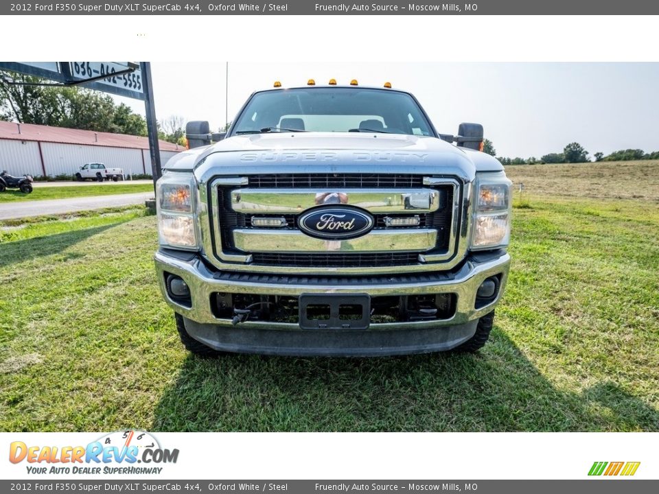 2012 Ford F350 Super Duty XLT SuperCab 4x4 Oxford White / Steel Photo #9