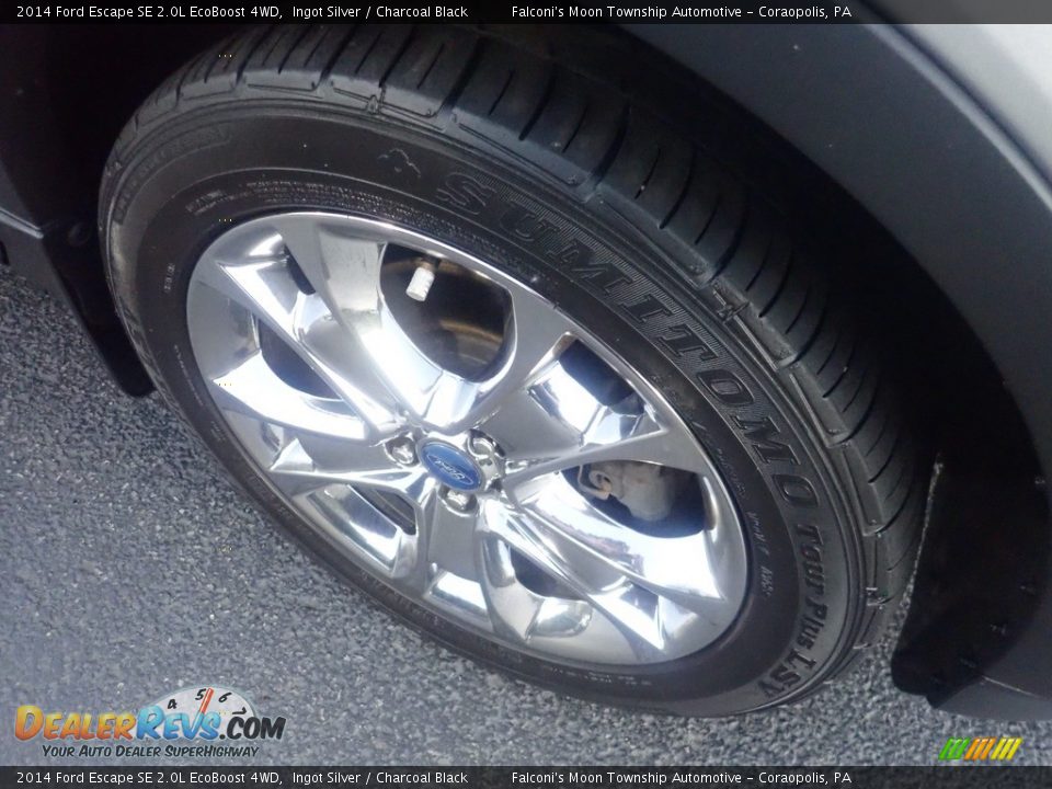 2014 Ford Escape SE 2.0L EcoBoost 4WD Ingot Silver / Charcoal Black Photo #10