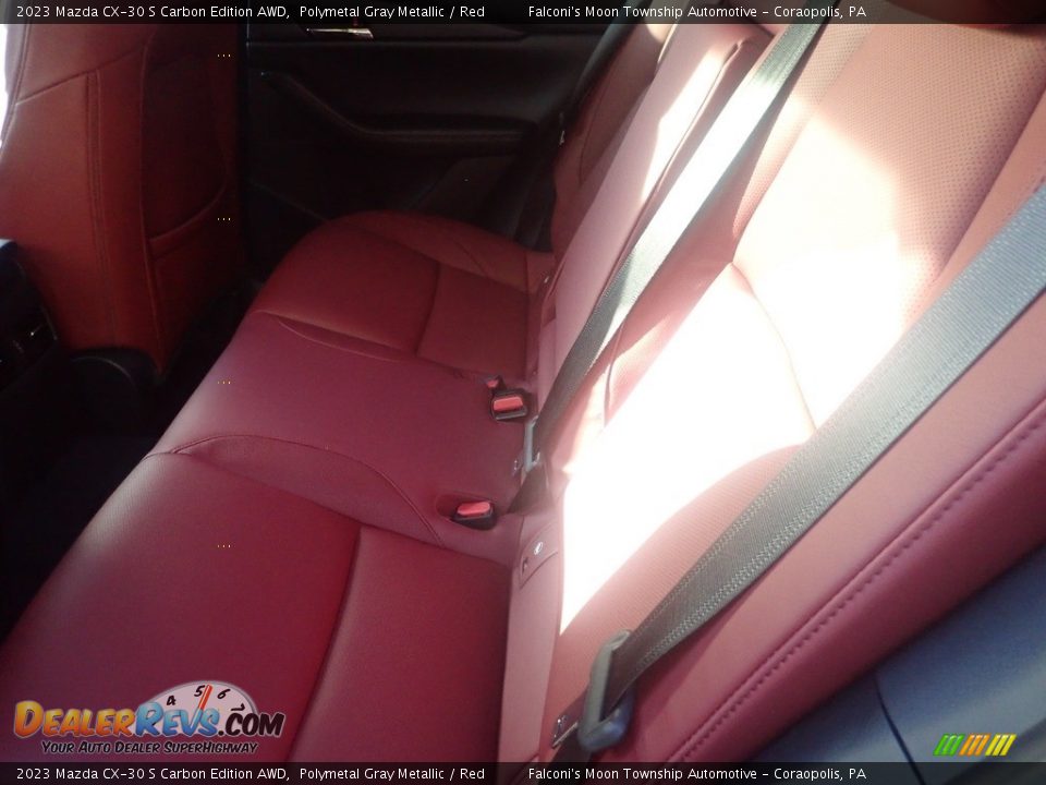 2023 Mazda CX-30 S Carbon Edition AWD Polymetal Gray Metallic / Red Photo #11