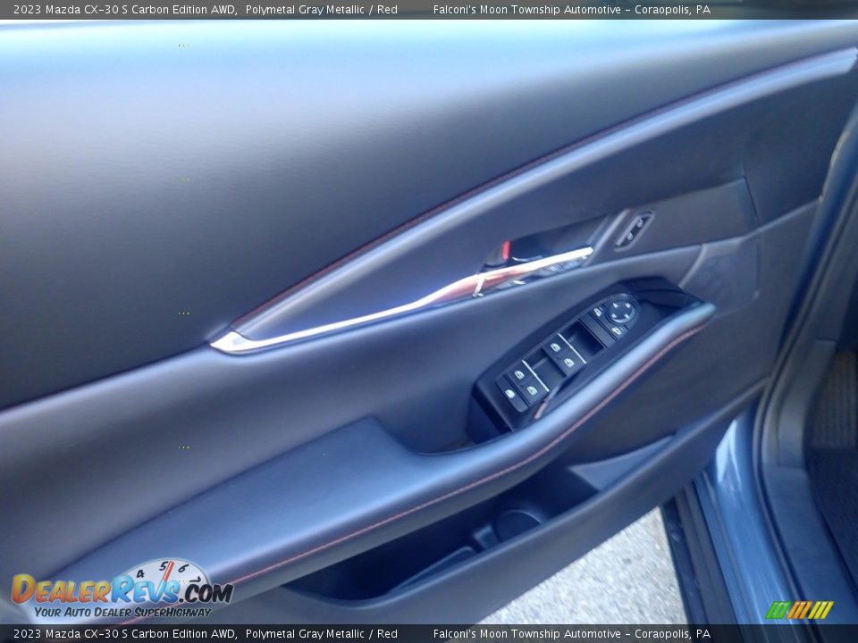 2023 Mazda CX-30 S Carbon Edition AWD Polymetal Gray Metallic / Red Photo #13