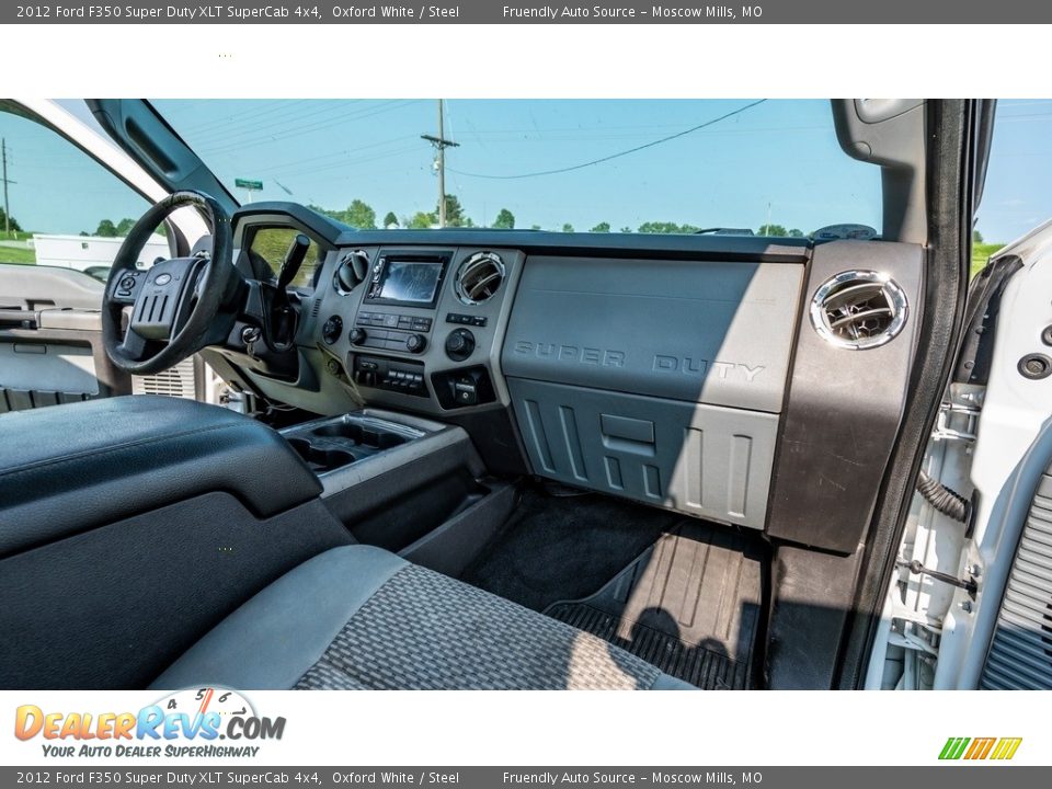 2012 Ford F350 Super Duty XLT SuperCab 4x4 Oxford White / Steel Photo #21