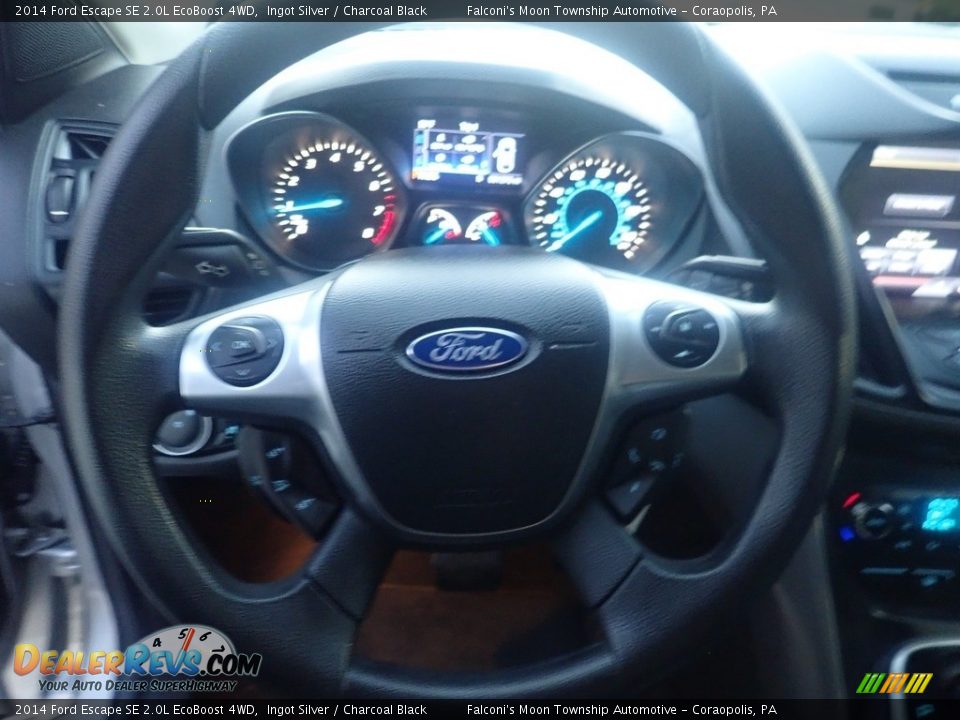 2014 Ford Escape SE 2.0L EcoBoost 4WD Ingot Silver / Charcoal Black Photo #23
