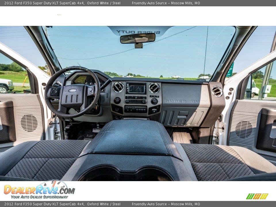 2012 Ford F350 Super Duty XLT SuperCab 4x4 Oxford White / Steel Photo #24