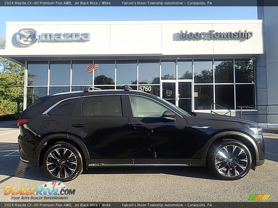 2024 Mazda CX-90 Premium Plus AWD Jet Black Mica / White Photo #1