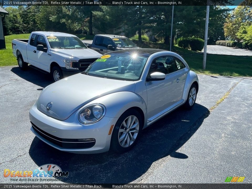 2015 Volkswagen Beetle TDI Reflex Silver Metallic / Titan Black Photo #2