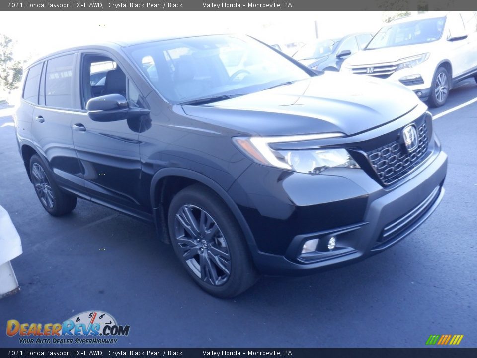2021 Honda Passport EX-L AWD Crystal Black Pearl / Black Photo #4