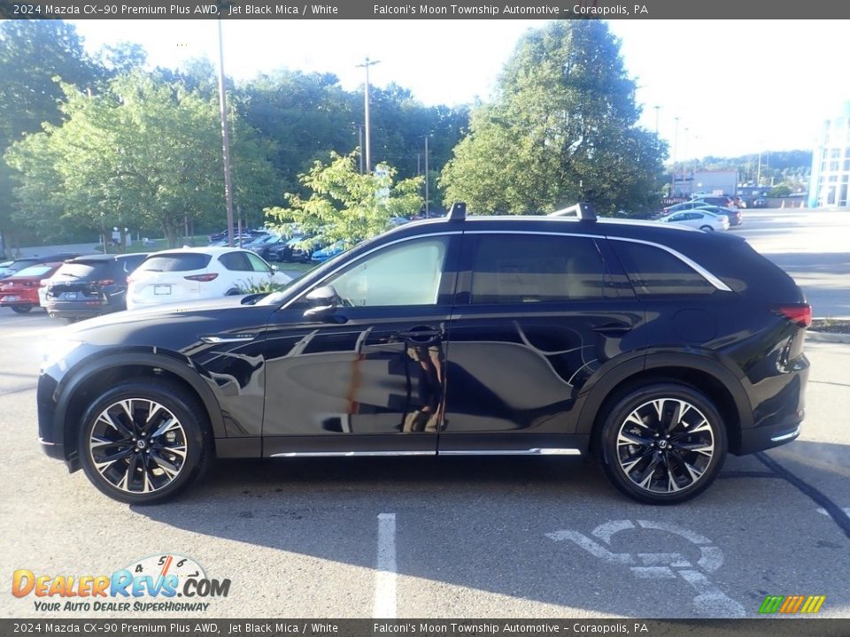 2024 Mazda CX-90 Premium Plus AWD Jet Black Mica / White Photo #5