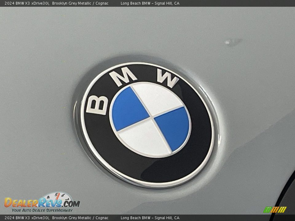 2024 BMW X3 xDrive30i Brooklyn Grey Metallic / Cognac Photo #5