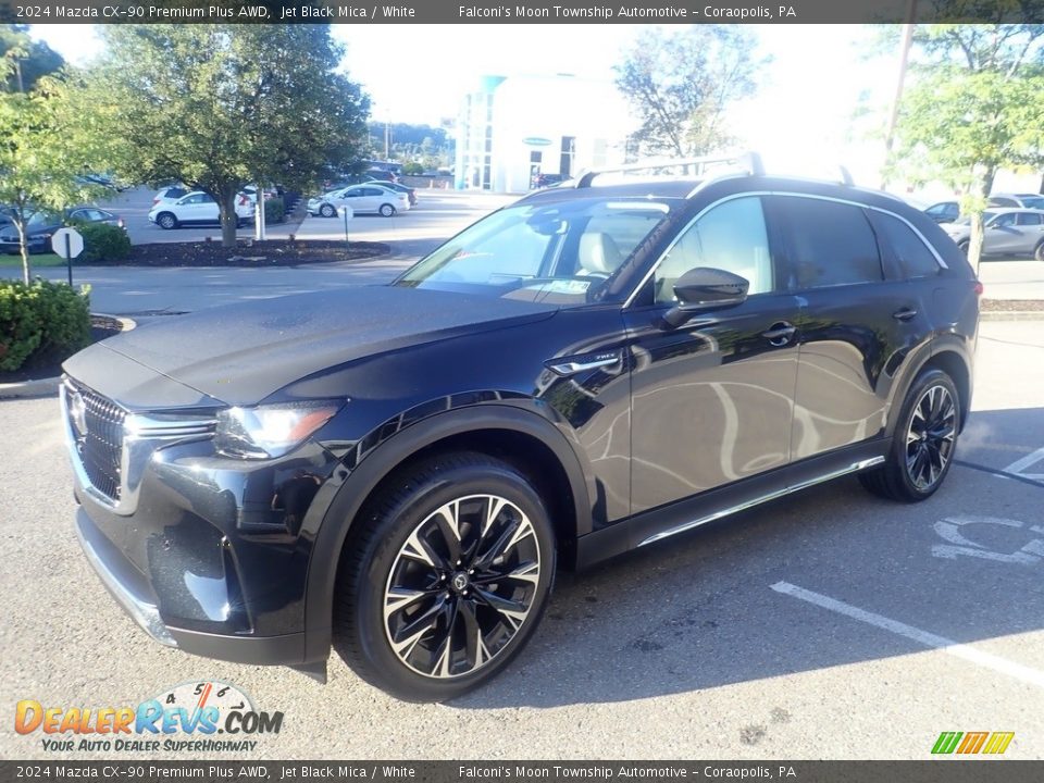 2024 Mazda CX-90 Premium Plus AWD Jet Black Mica / White Photo #6