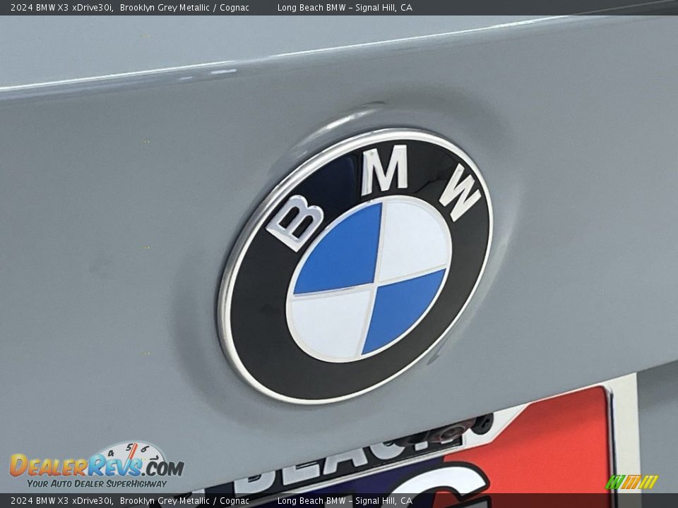 2024 BMW X3 xDrive30i Brooklyn Grey Metallic / Cognac Photo #7