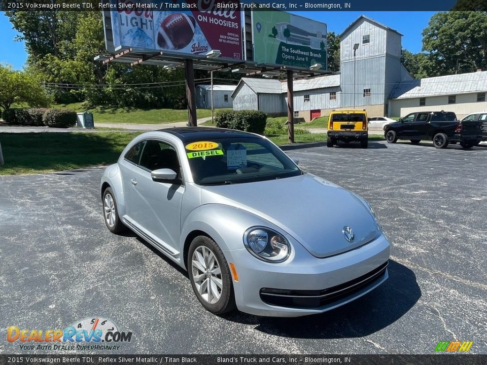 2015 Volkswagen Beetle TDI Reflex Silver Metallic / Titan Black Photo #8